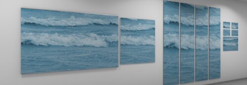 Meer Welle magnetisches Bild. Dekorative Pinnwand mit Meeresmotiv.