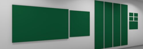 Minzgrün Whiteboard - grüne Tafel mit kratzfester Oberfläche. Beschriftbar mit Tafelstiften und starker Haftung für Magnete.