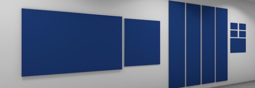 Blaue Infotafel in RAL Verkehrsblau, andere RAL Farben im Online Shop erhältlich.