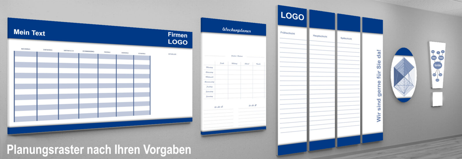 Monatsplan Tafel zum verkleben magnetisch. Tafel Zuschnitt bis 300x150 cm. Schreibtafel fรผr Tafelstifte - Whiteboard.